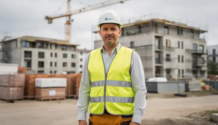 Bausachverständiger auf einer Baustelle in Neuss